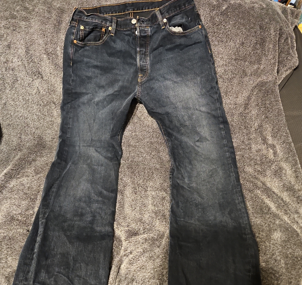 Levi's Blue Bootcut Jeans with Vintage Fading